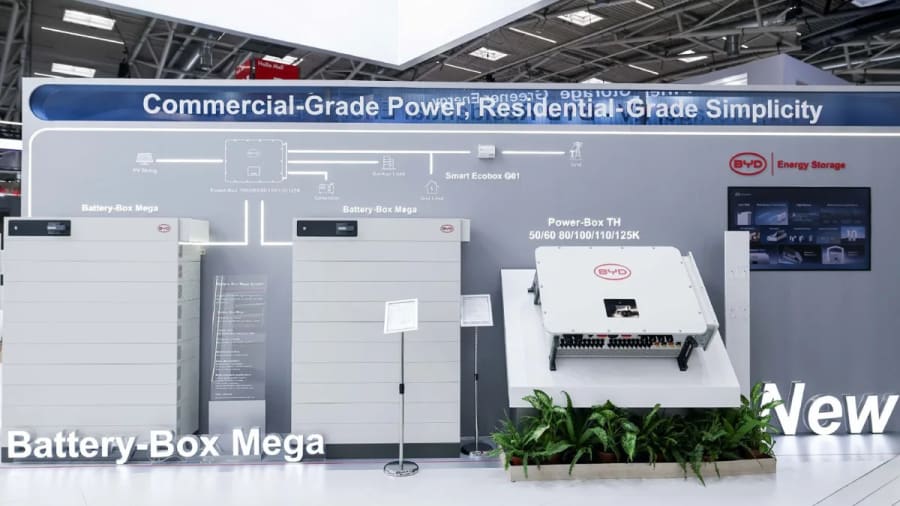 BYD amplía su línea de almacenamiento de energía en Europa, apuntando a hogares y empresas