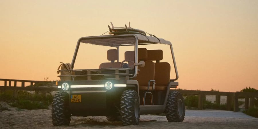 Amble presenta un "buggy eléctrico" divertido y legal para la calle, con una velocidad de 64 km/h