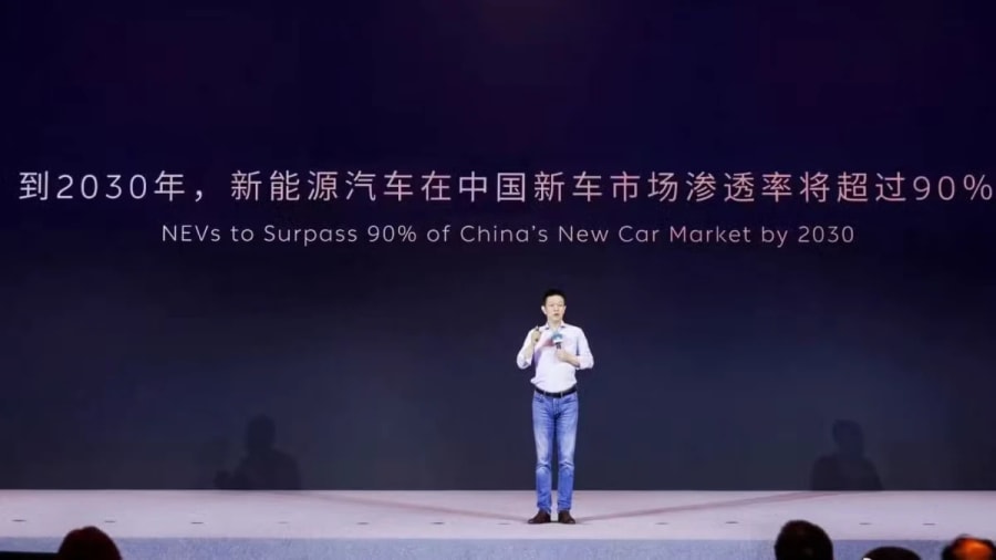 William Li, de Nio, prevé que la penetración de NEV en China superará el 90% para 2030