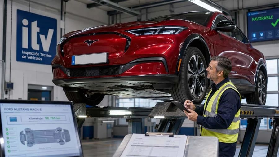 Un mecánico de la ITV al analizar el Ford Mustang Mach e: "es el eléctrico que podría tener"