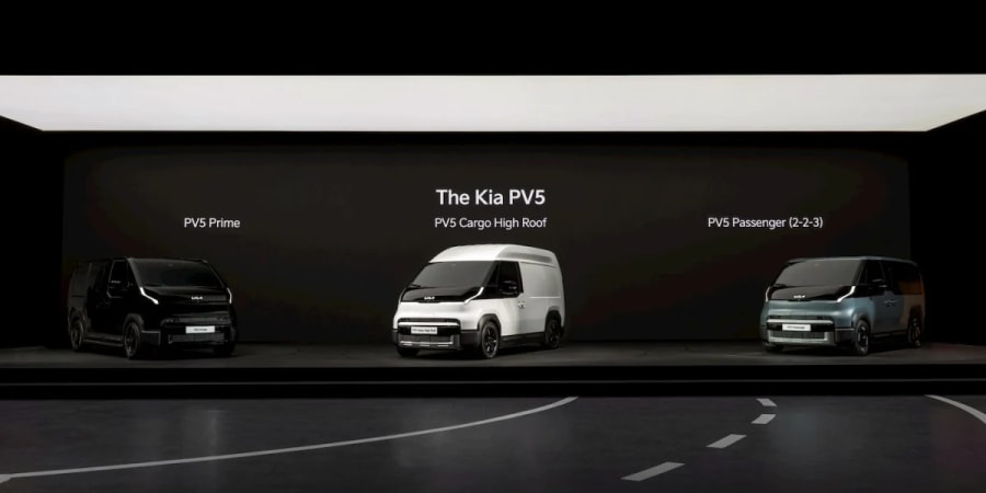 Kia presenta tres nuevas furgonetas eléctricas PV5, incluyendo una de 7 plazas [Imágenes]