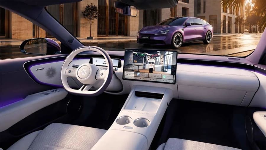 Así es el interior del MG 07: Una berlina premium con 840 km de autonomía y precio contenido
