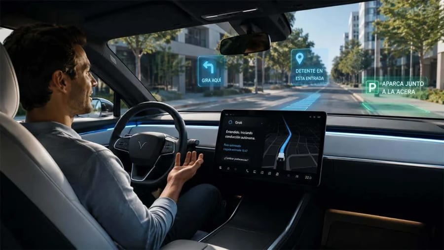 Tesla prepara un salto clave para FSD: hablar con el coche como con un chófer