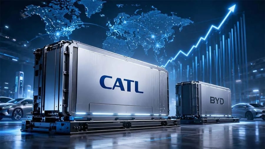 CATL aplasta a BYD y ya domina el 40,2% de las baterías mundiales