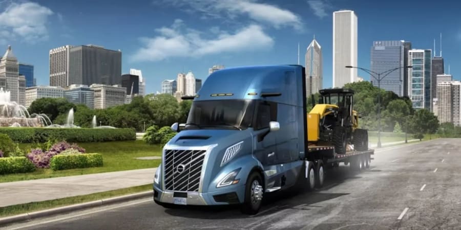 Los camiones semieléctricos de Volvo llegan a American Truck Simulator