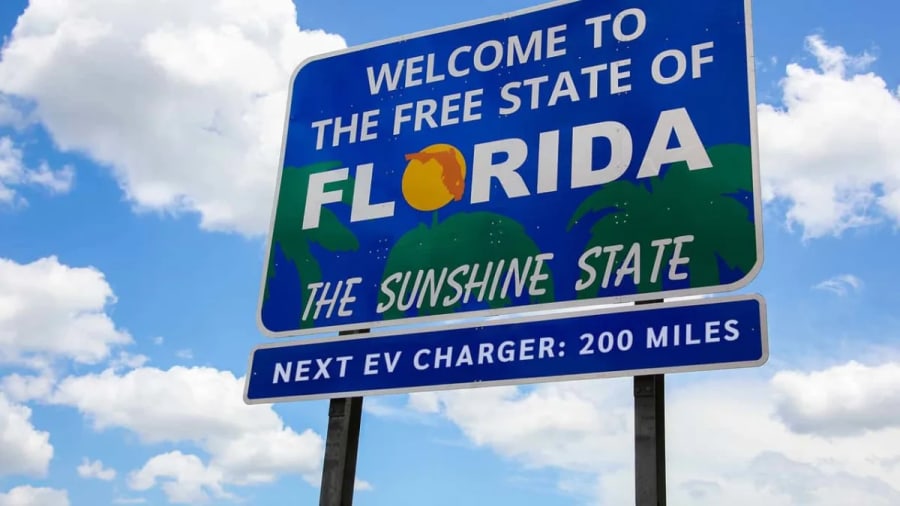 Florida recibió 200 millones de dólares para cargadores de vehículos eléctricos y quiere gastarlos en taxis aéreos