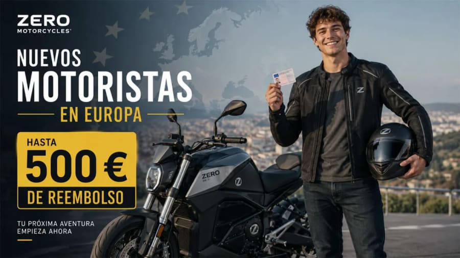 Zero quiere que tu primera moto sea eléctrica y te ofrece hasta 500 euros