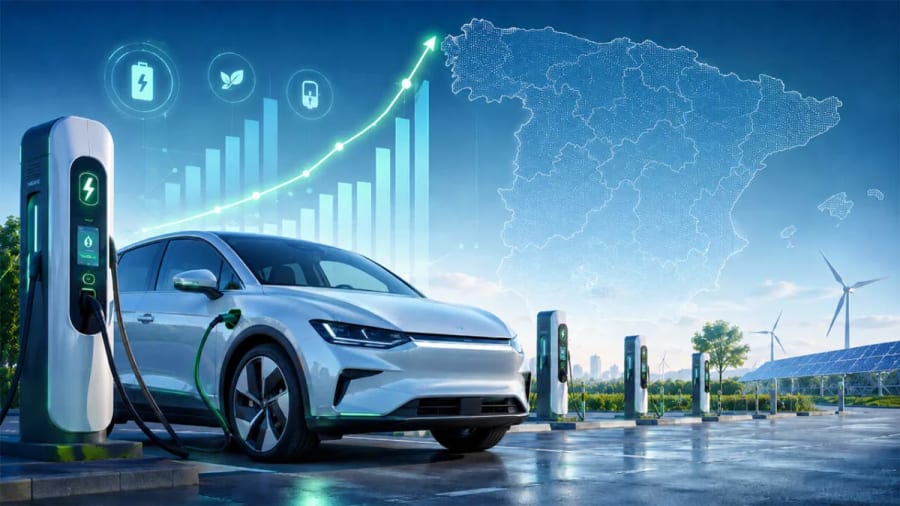 Esta comunidad española lidera el coche eléctrico y supera ampliamente la media nacional