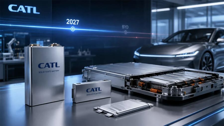 CATL acelera sus baterías de estado sólido y desafía a BYD con una fecha clave: 2027