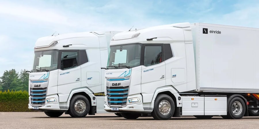 La marca DAF de PACCAR añadirá autonomía de Nivel 4 de Einride a sus camiones eléctricos