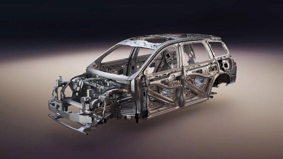 El sitio de Freelander 8 usó brevemente una imagen de la estructura de la carrocería del Nio ES8 antes de reemplazarla