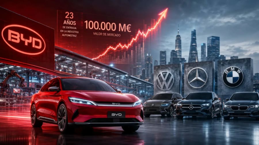 BYD no existía hace 23 años: ya vale tanto como Volkswagen, BMW y Mercedes-Benz juntas