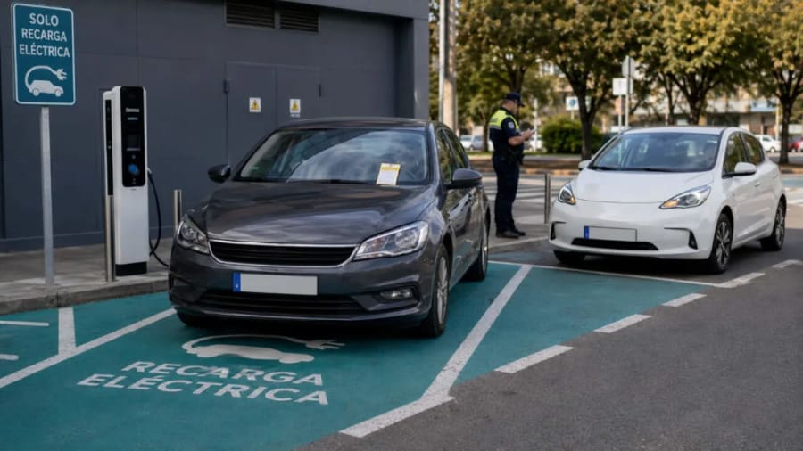 La multa de la DGT para erradicar el ICEing: el comportamiento que detestan los conductores de coches eléctricos