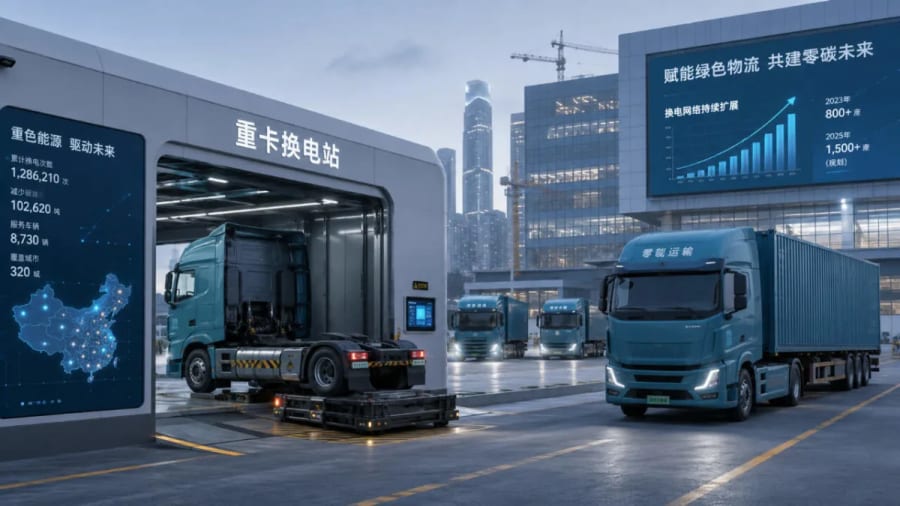 CATL mueve ficha en los camiones eléctricos: compra parte del mayor operador de intercambio de baterías de China