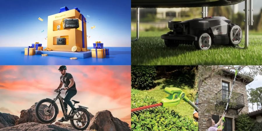 Ofertas del 6.º aniversario de Bluetti desde $799, robot cortacésped roborock RockMow X115H 4WD con $799 de descuento y más