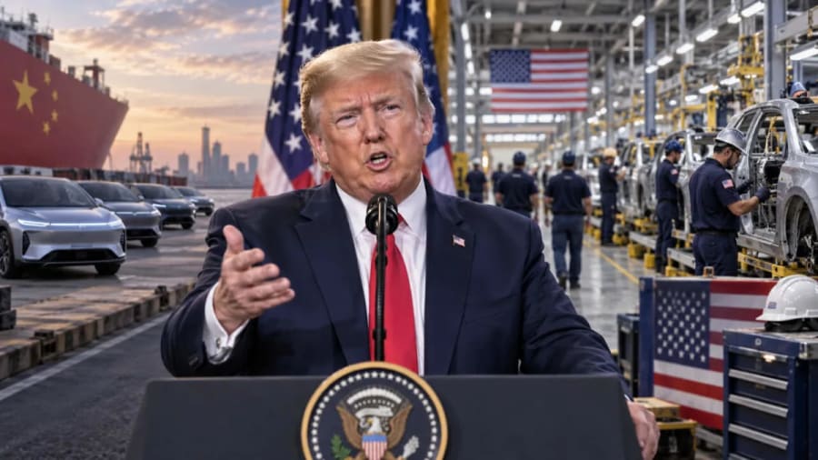 Trump sorprende con los coches eléctricos chinos: esta es la condición para dejarlos entrar en EEUU ¿Llegará