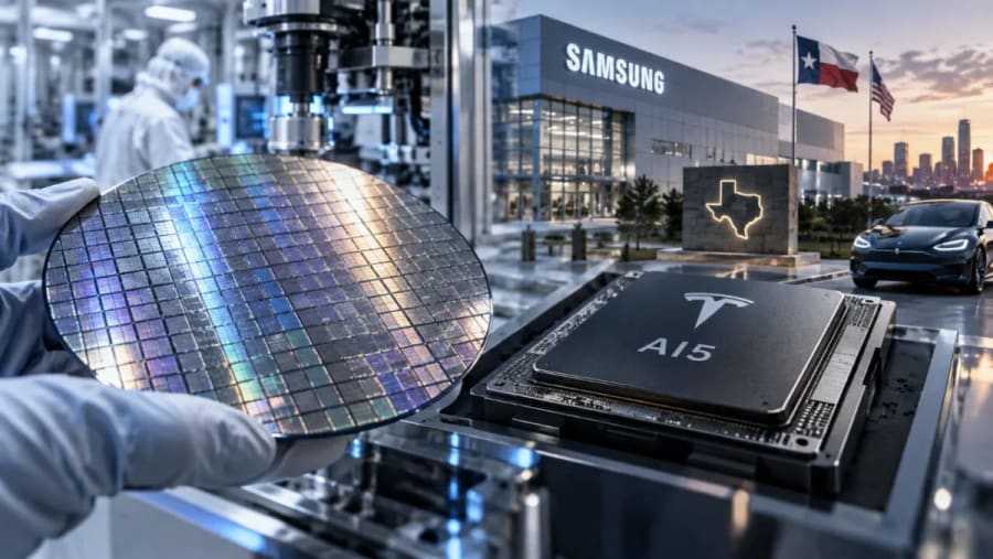Samsung ya fabrica el nuevo chip AI5 de Tesla: los 2 nm entran en fase de pruebas