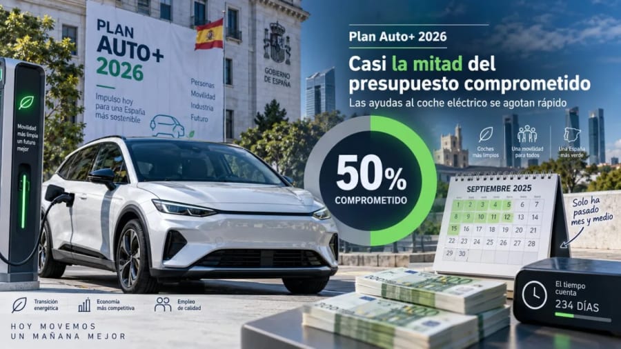 El Plan Auto+ se queda sin dinero a gran velocidad: casi la mitad de las ayudas ya están comprometidas