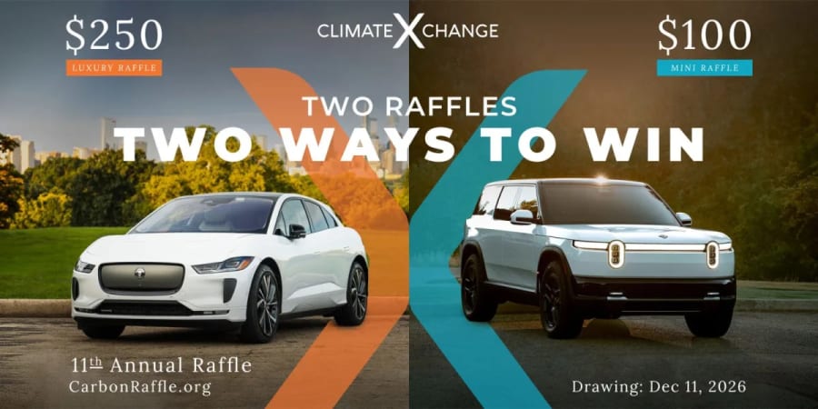 Climate XChange sortea más coches eléctricos que nunca en su 11.ª rifa anual