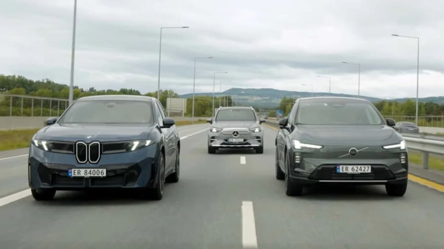 El BMW iX3 superó a Mercedes y Volvo en eficiencia y autonomía en una prueba de autopista