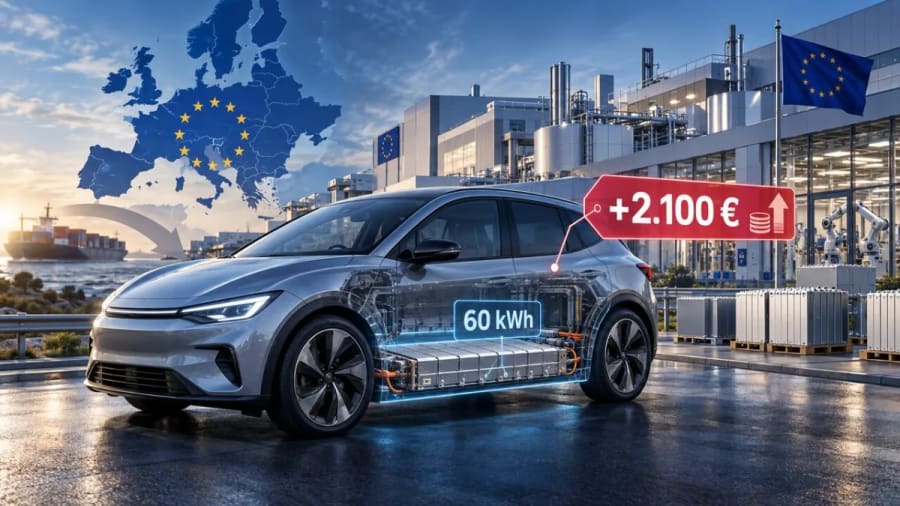 Europa tiene un problema con sus baterías: fabricar aquí podría sumar 2.100 euros a cada coche eléctrico