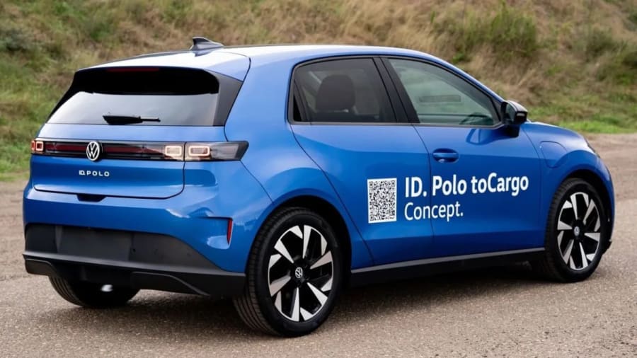 El Volkswagen ID. Polo se convierte en una pequeña furgoneta eléctrica con 1.200 litros de capacidad