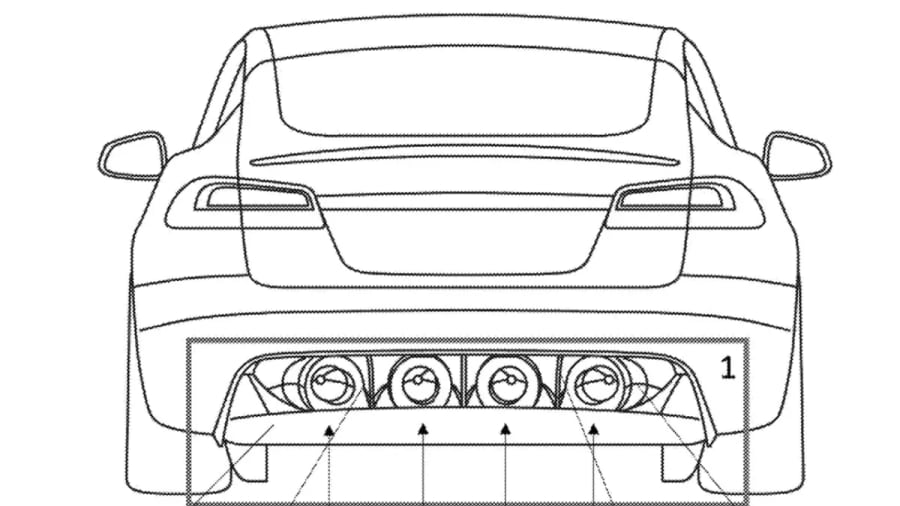 Tesla patenta un coche con ventiladores eléctricos semanas antes de presentar el Roadster
