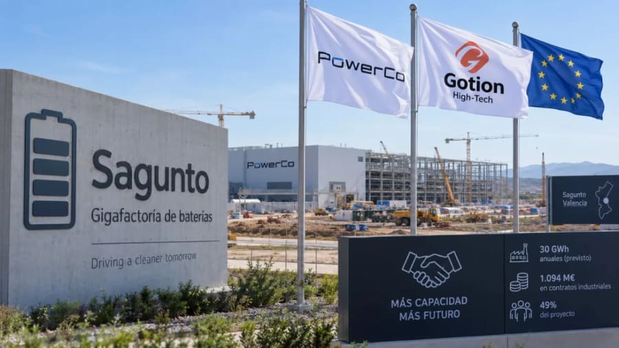 La gigafactoría de Sagunto cambia de dimensión: La china Gotion entra con el 49% y 1.094 millones de euros