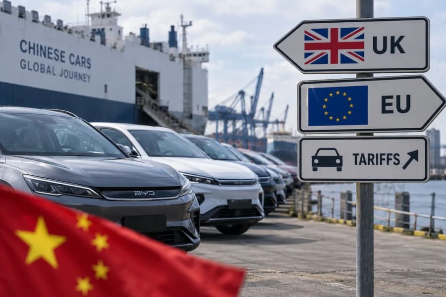 Bruselas pone una condición a Reino Unido ante la avalancha de coches chinos