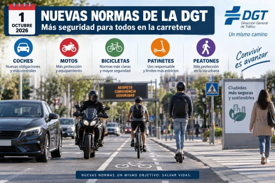 Empieza hoy: la DGT cambia las normas de circulación desde este 1 de octubre