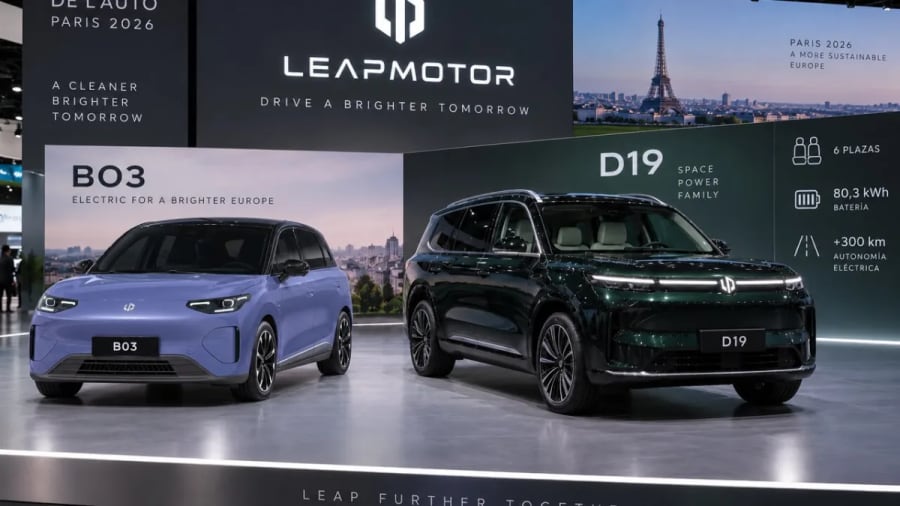 Leapmotor prepara su gran golpe en Europa: nuevo B03 eléctrico y un D19 con batería de 80,3 kWh