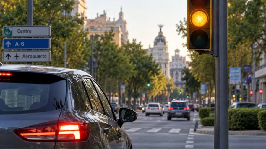 Frenar o pasar con el semáforo en amarillo: el Reglamento General de Circulación de la DGT lo aclara