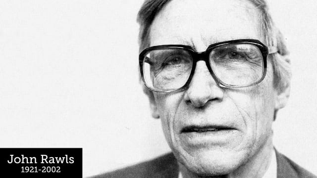 A photo of the philosopher John Rawls.