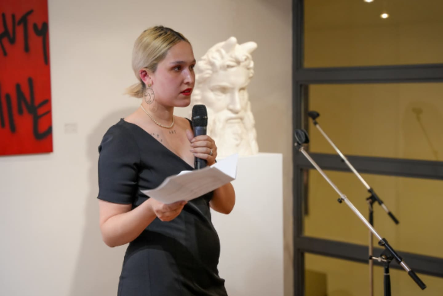 Vas student speaking