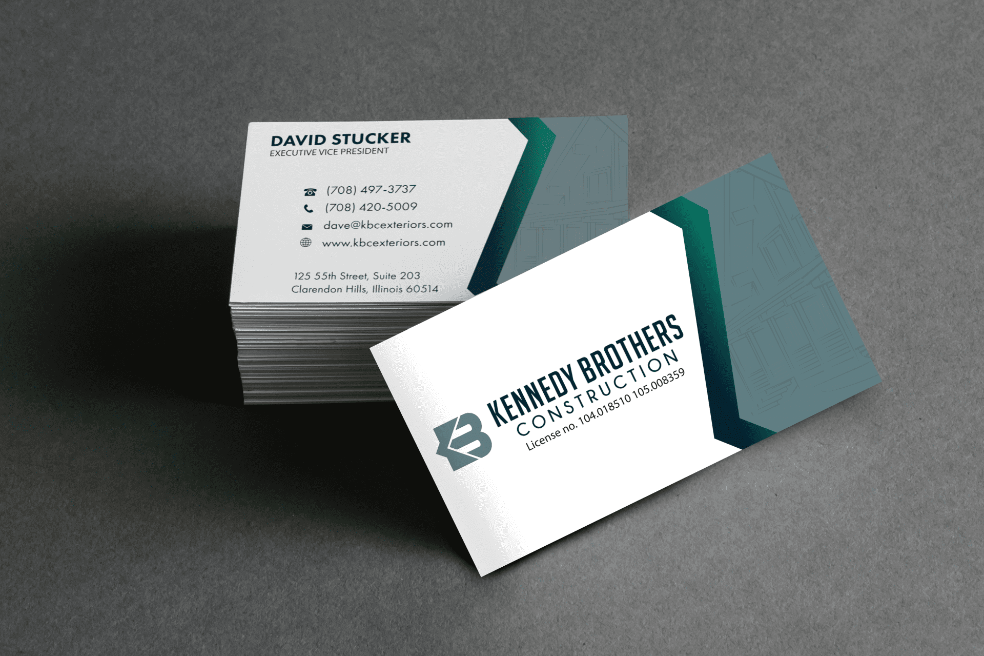 cards for company kbc construction