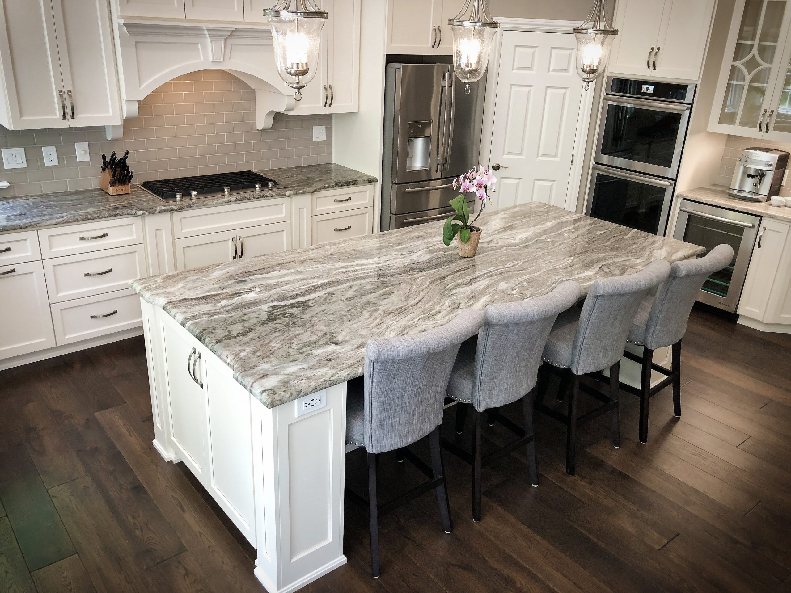 Fantasy Brown Granite, Quartz, Marble, Quartzite Countertops