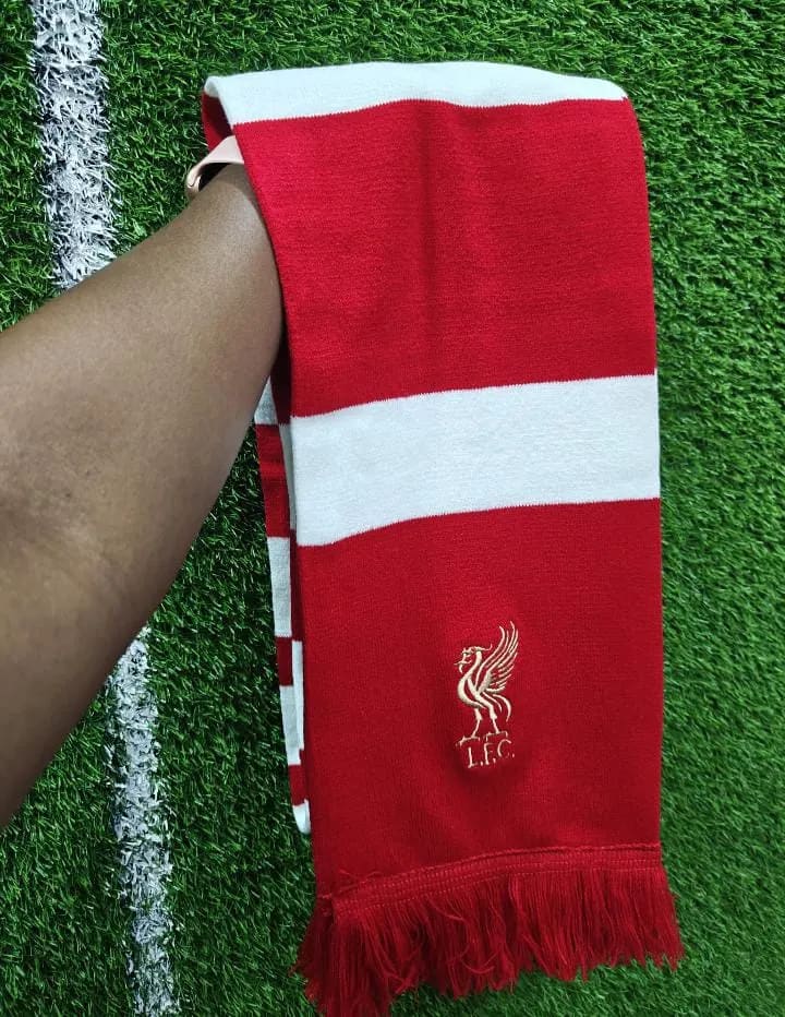 Liverpool FC Bar Scarf in red and white 