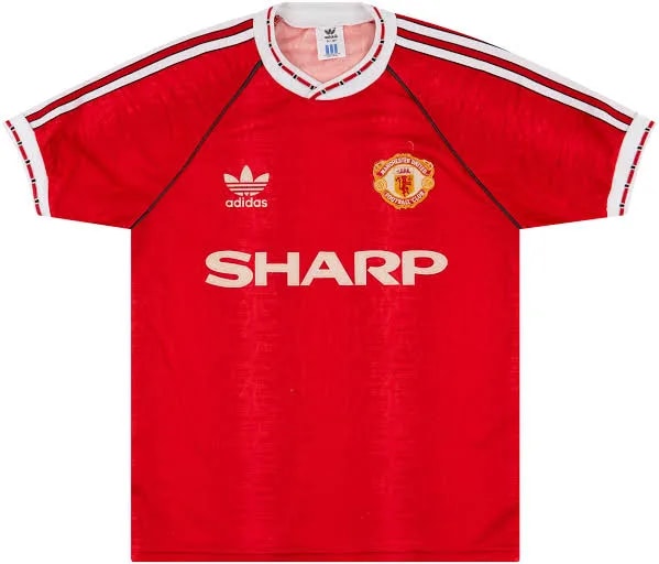 1990–1992 Manchester United home football jersey