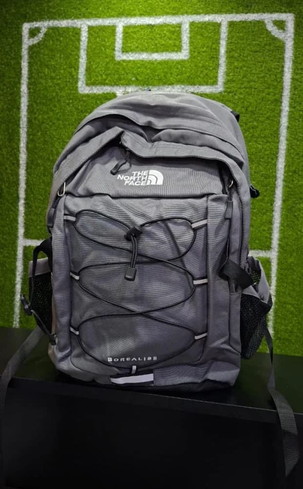 Smoke Grey Navy Blue North Face Borealis II Backpack