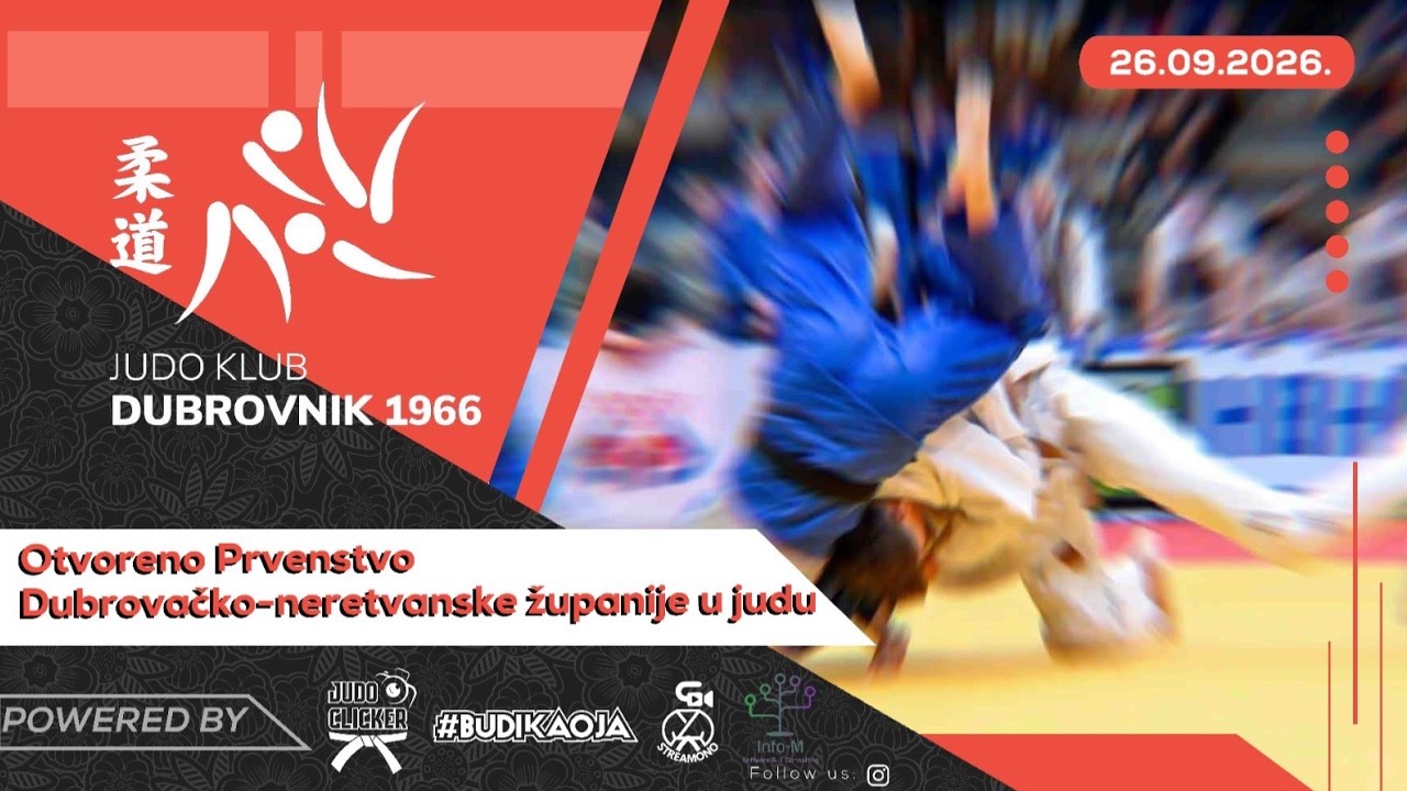 OTVORENO PRVENSTVO DUBROVAČKO-NERETVANSKE ŽUPANIJE U JUDU 2026.