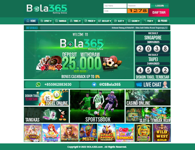 BOLA365: Link Login Situs BOLA365 Judi Bola Terpercaya