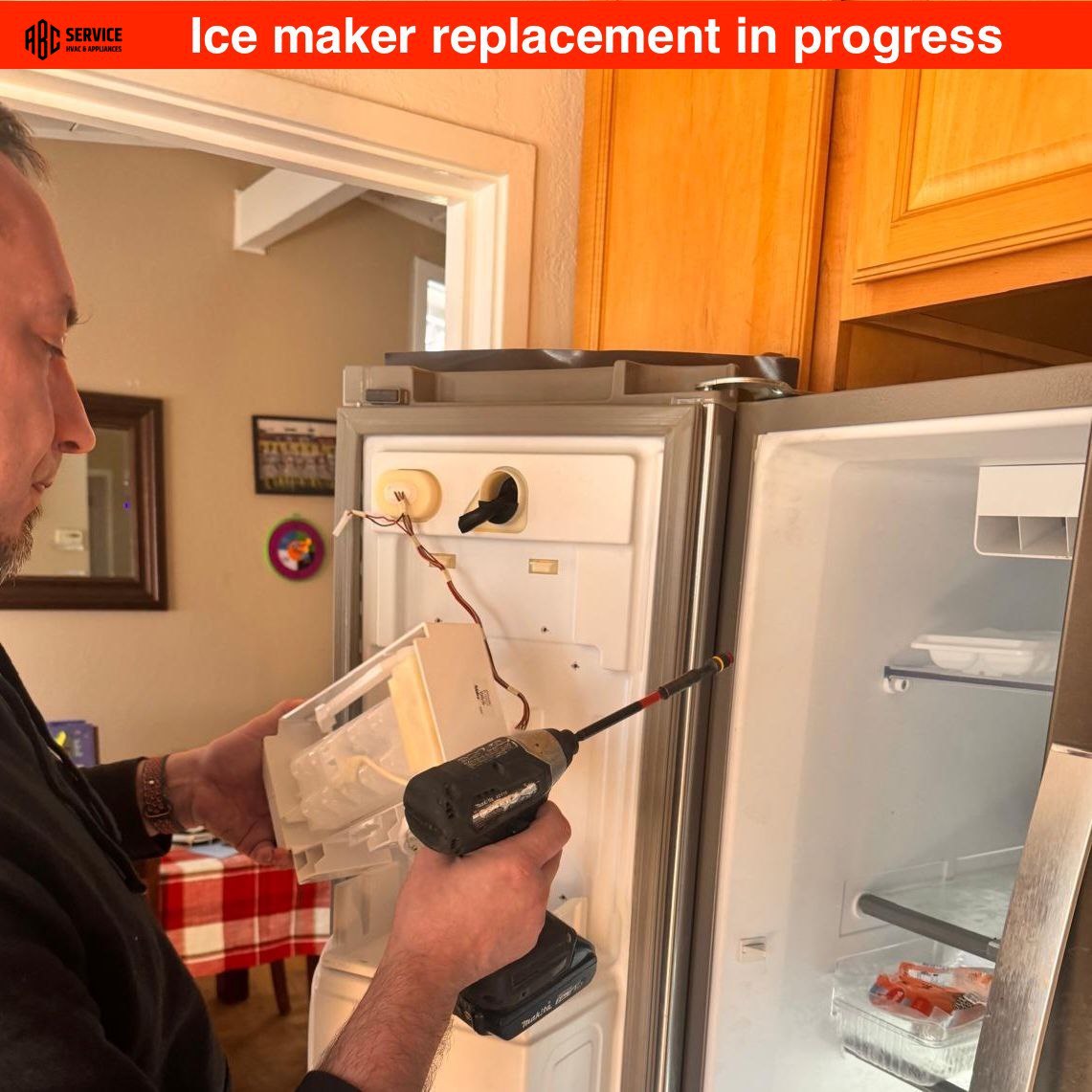 GE Refrigerator Repair in Menlo Park – Icemaker Wiring Issue Fixed