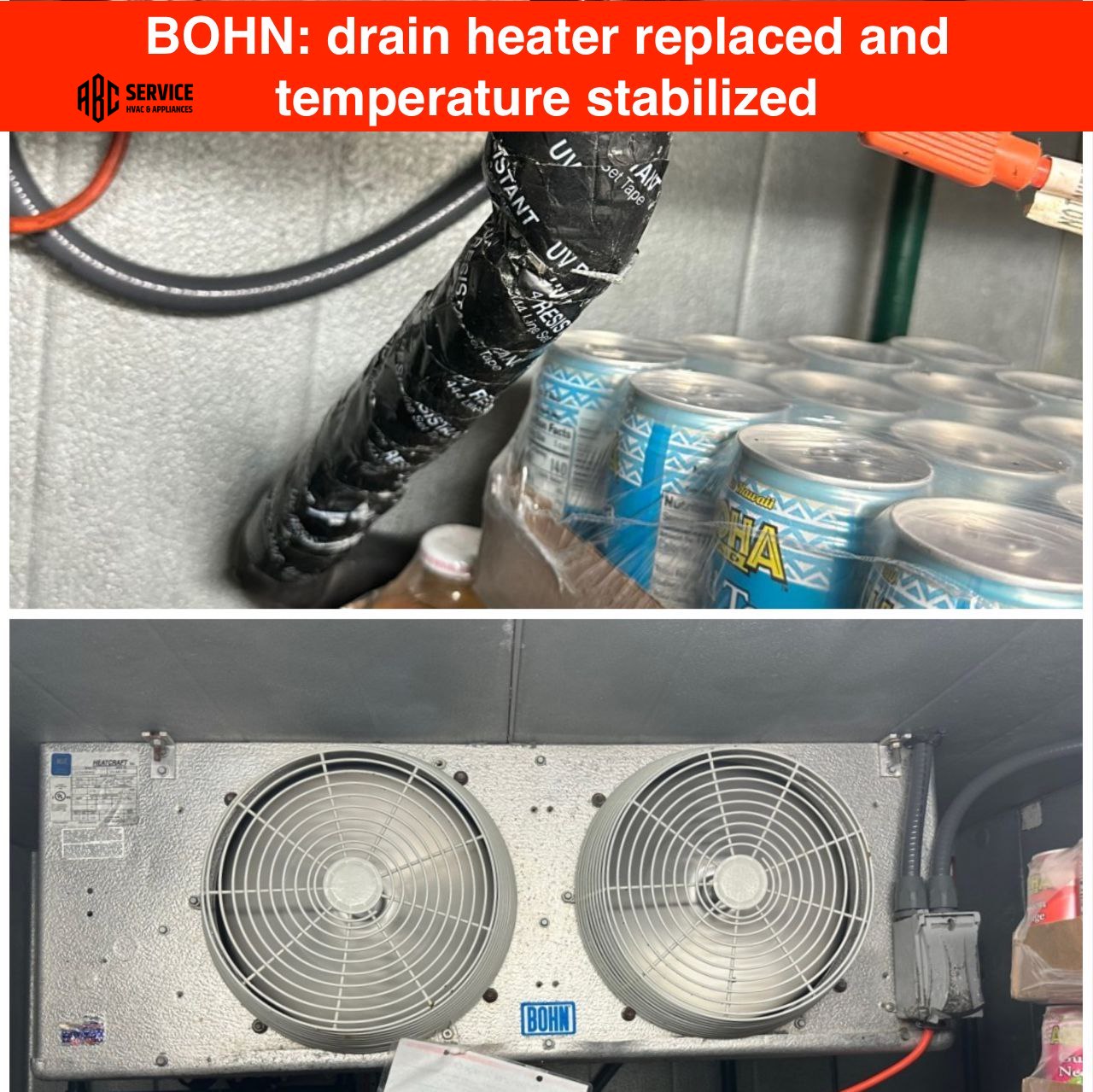 Leak and Overcooling Repair in BOHN Walk-In Cooler — Monte Sereno