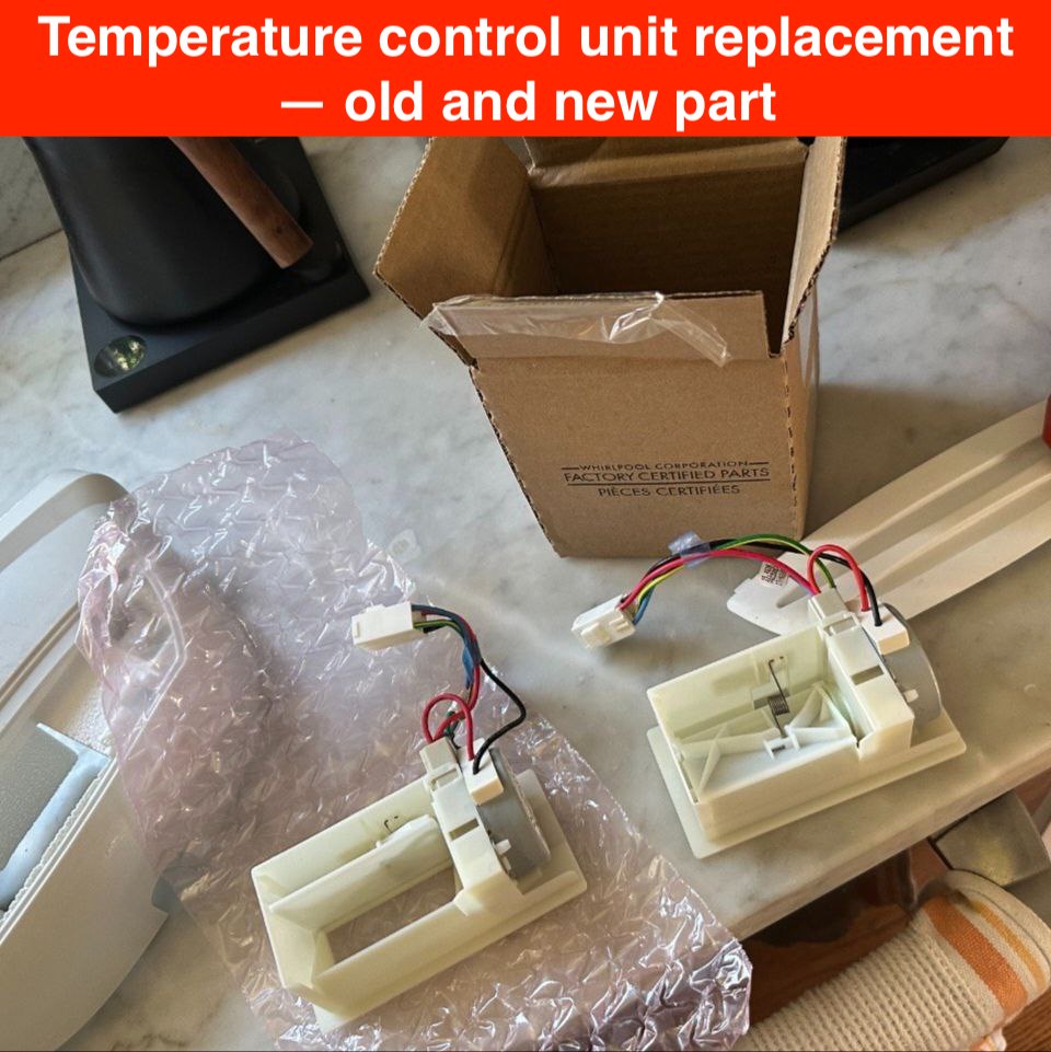 ABC Service — Whirlpool refrigerator repair in Saratoga with temperature sensor replacement and drain cleaning