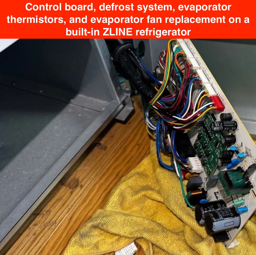 Built-In ZLINE refrigerator control board repair