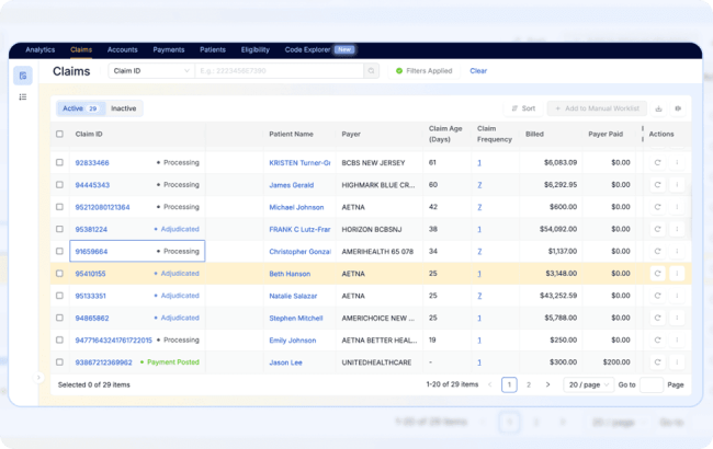 A/R Rundown Purpose-built for EHR Transitions