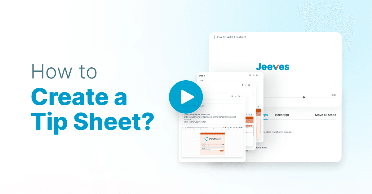 Create a Tip Sheet Using Jeeves AI Tip Sheet Creator