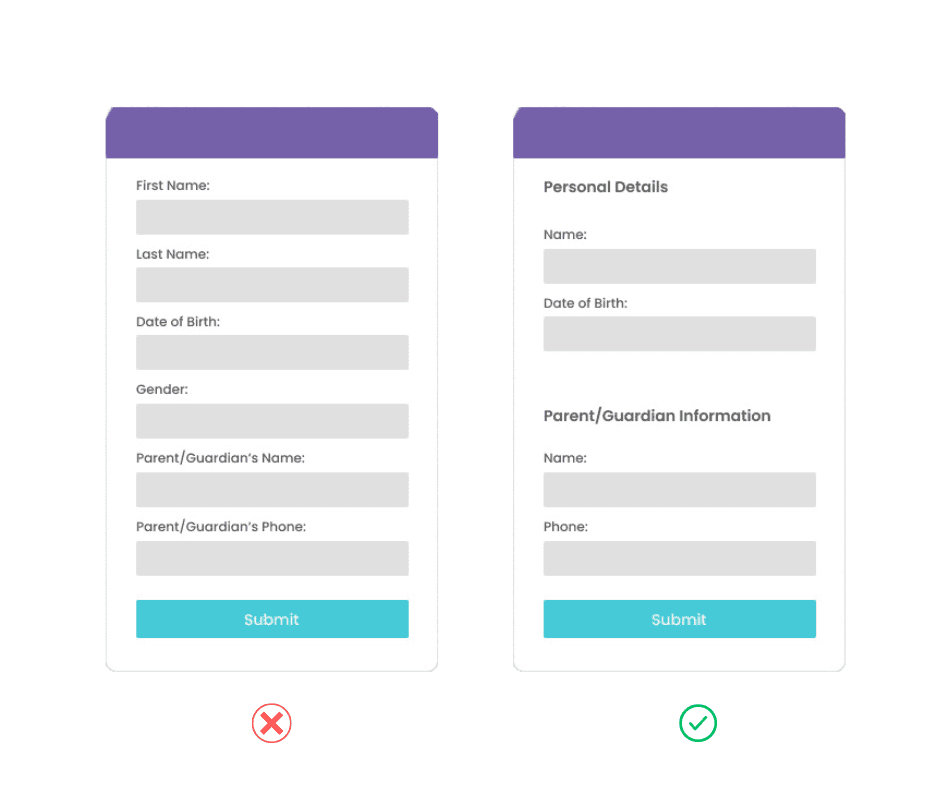 How to Design Online Patient Forms - Form Section - Practifly