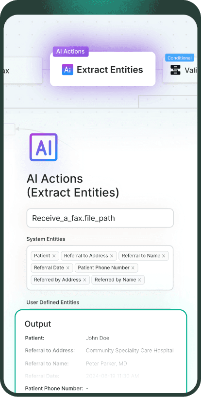 ai actions healthcare document management dexit 314e