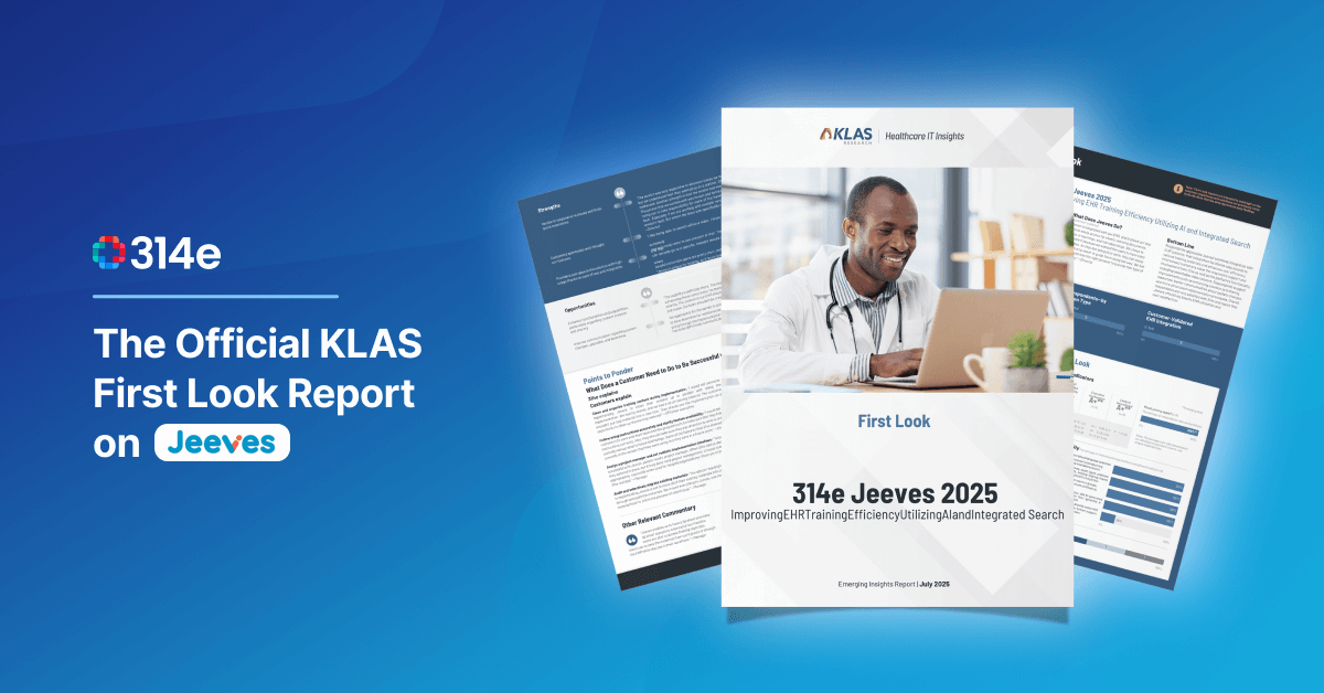 Hear Directly From Your Peers: The Official KLAS First Look Report on Jeeves